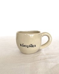 Hrnek KÁVOPIČKA bílý menší