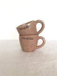 Hrnek KÁVOPIČKA růžová - různé velikosti