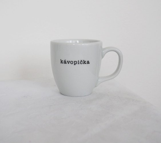 Hrníček kávopička s kosočtvercem na dně
