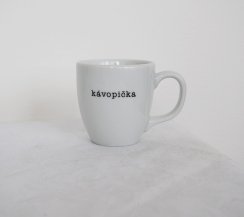Hrníček kávopička s kosočtvercem na dně
