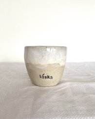 Obláčkový kalíšek LÁSKA krémová