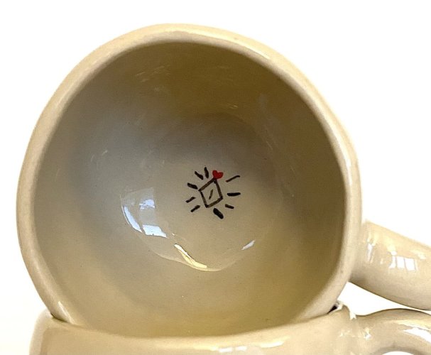 Hrnek KÁVOPIČKA srdíčka - různé velikosti - Velikost: lungo cca 150 ml