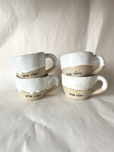 Hrnek ZAS RÁNO bílá - různé velikosti - Velikost: střední cca 300 ml
