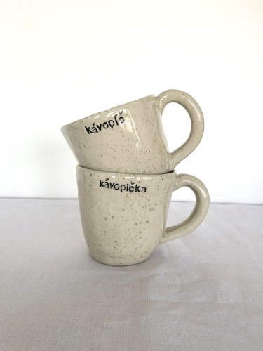 Set středních hrníčků kávopíč a kávopička